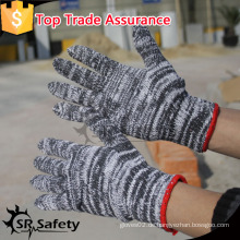 SRSAFETY gery Baumwollsicherheit Arbeitshandschuhe / Strickhandschuhe / billige Handschuhe